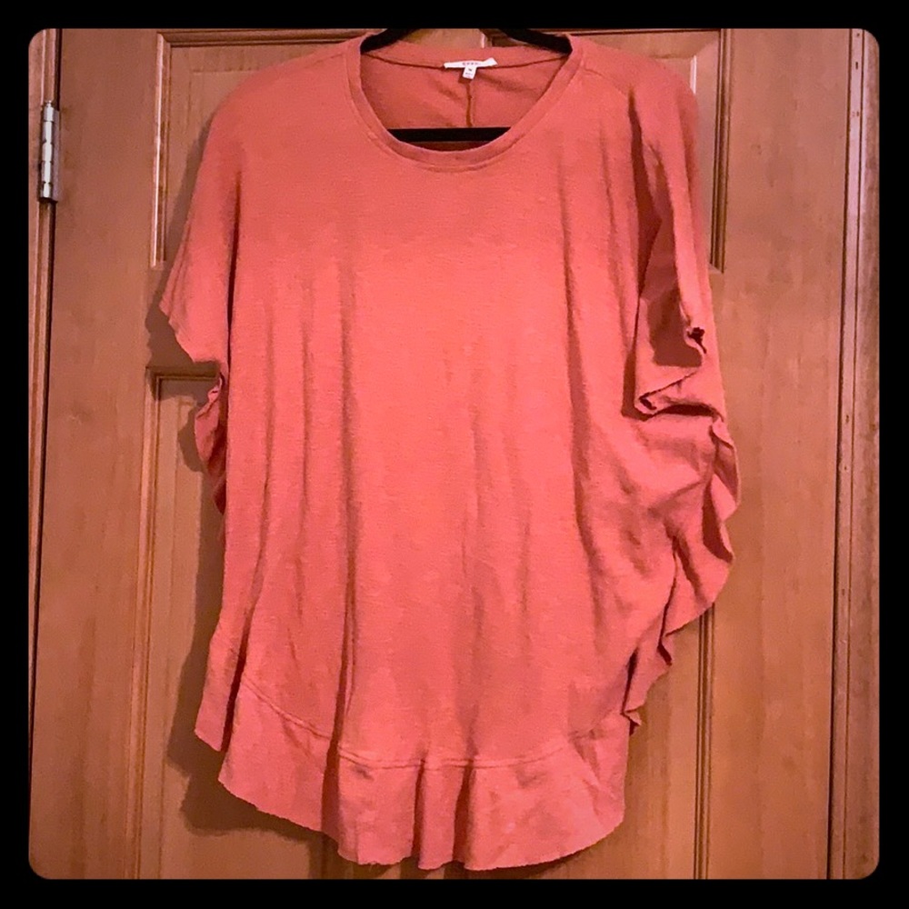 Burnt Orange Sweater-like Blouse